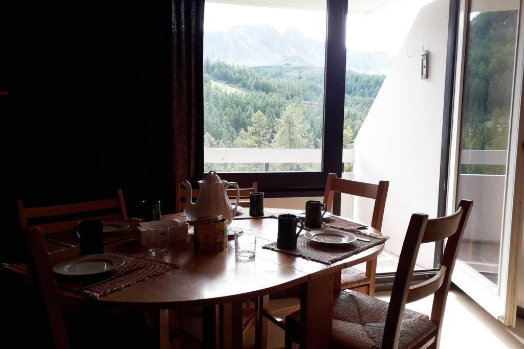Studio Vue Sur La Montagne A Vars Les Claux Exterior foto